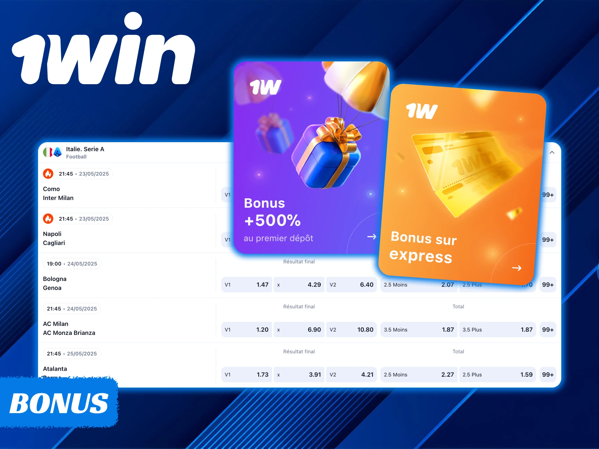 Profitez de plusieurs promotions sur la plateforme 1Win.