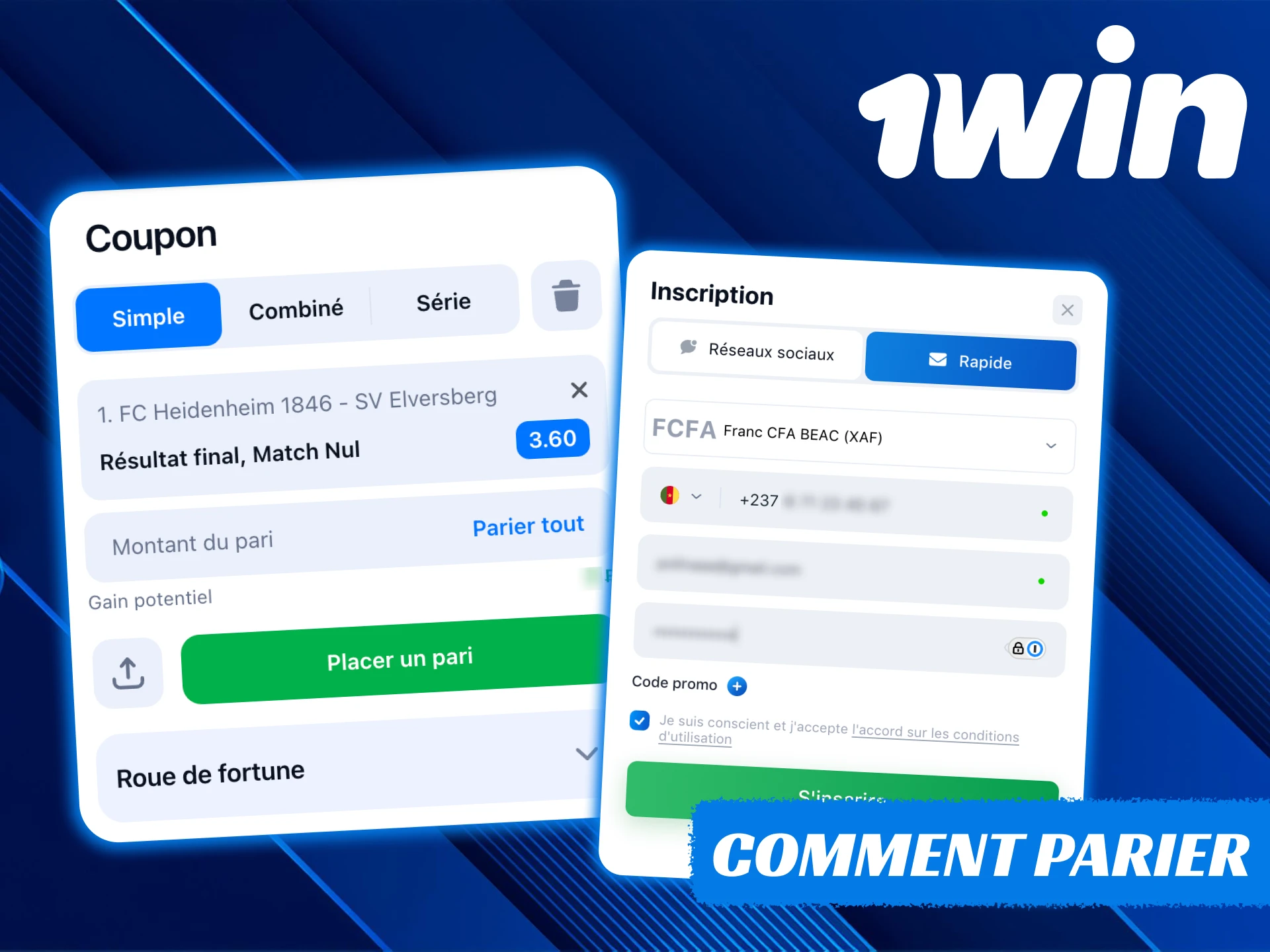 Apprenez à parier sur le football sur la plateforme 1Win.