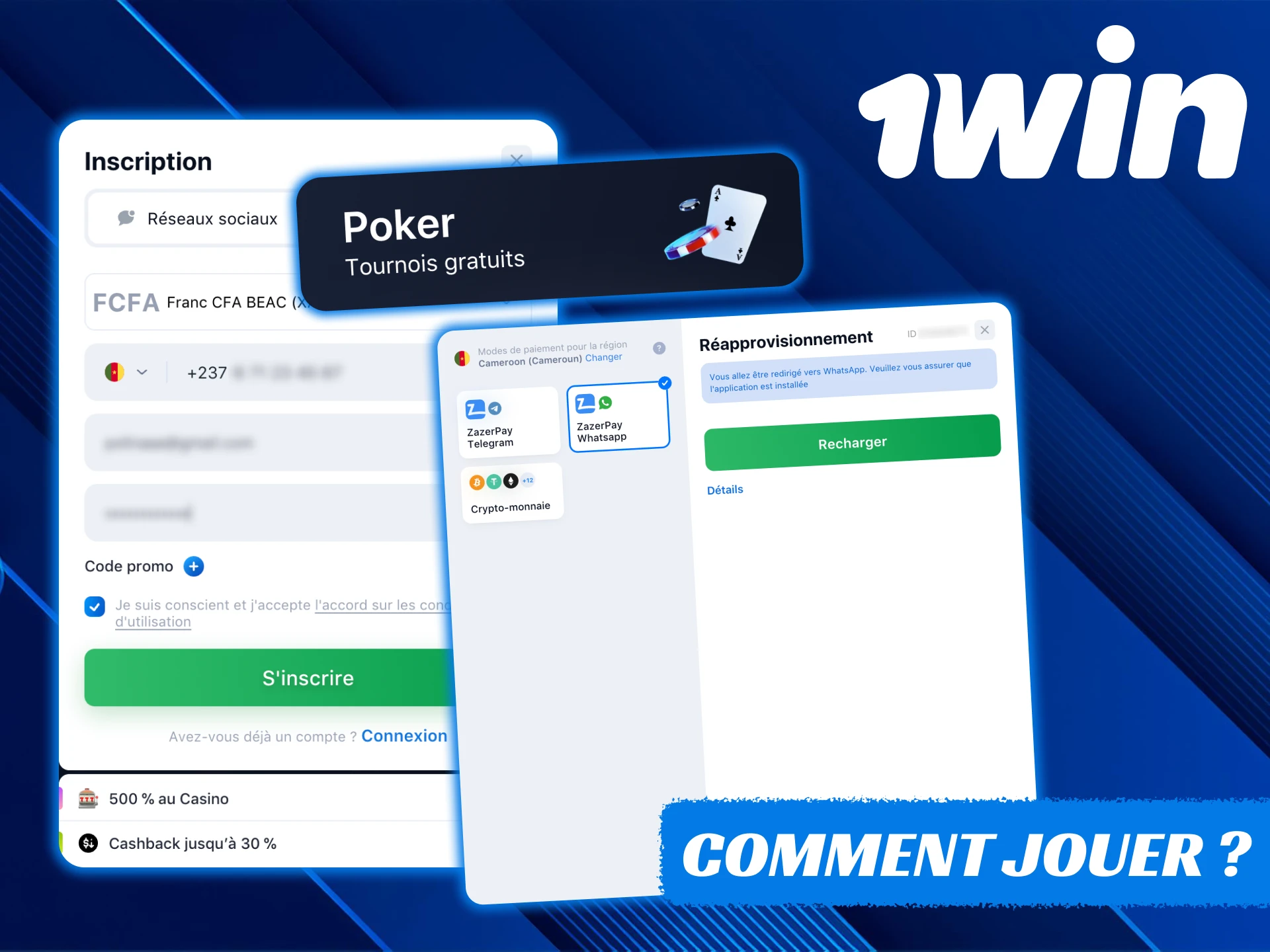 Apprenez comment commencer à jouer à 1Win poker.