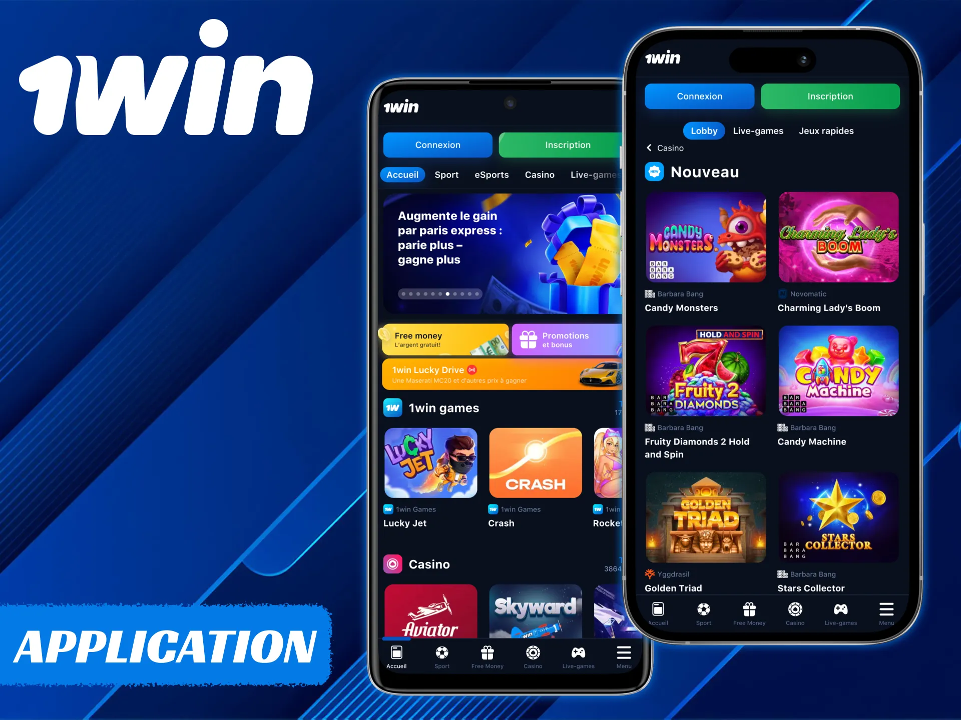 Vous pouvez télécharger l'application officielle 1Win.