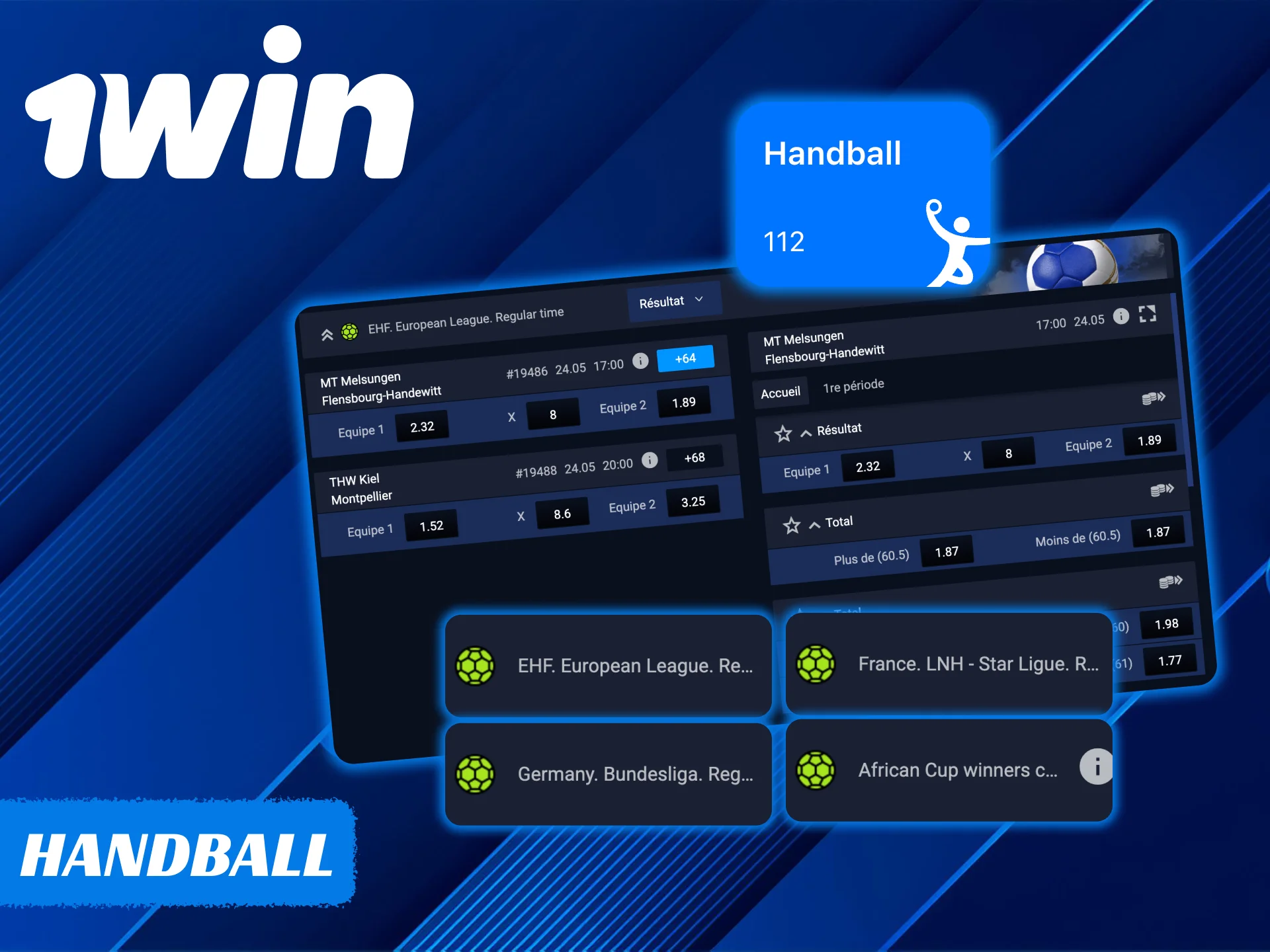 Le handball est de plus en plus populaire chez 1Win.