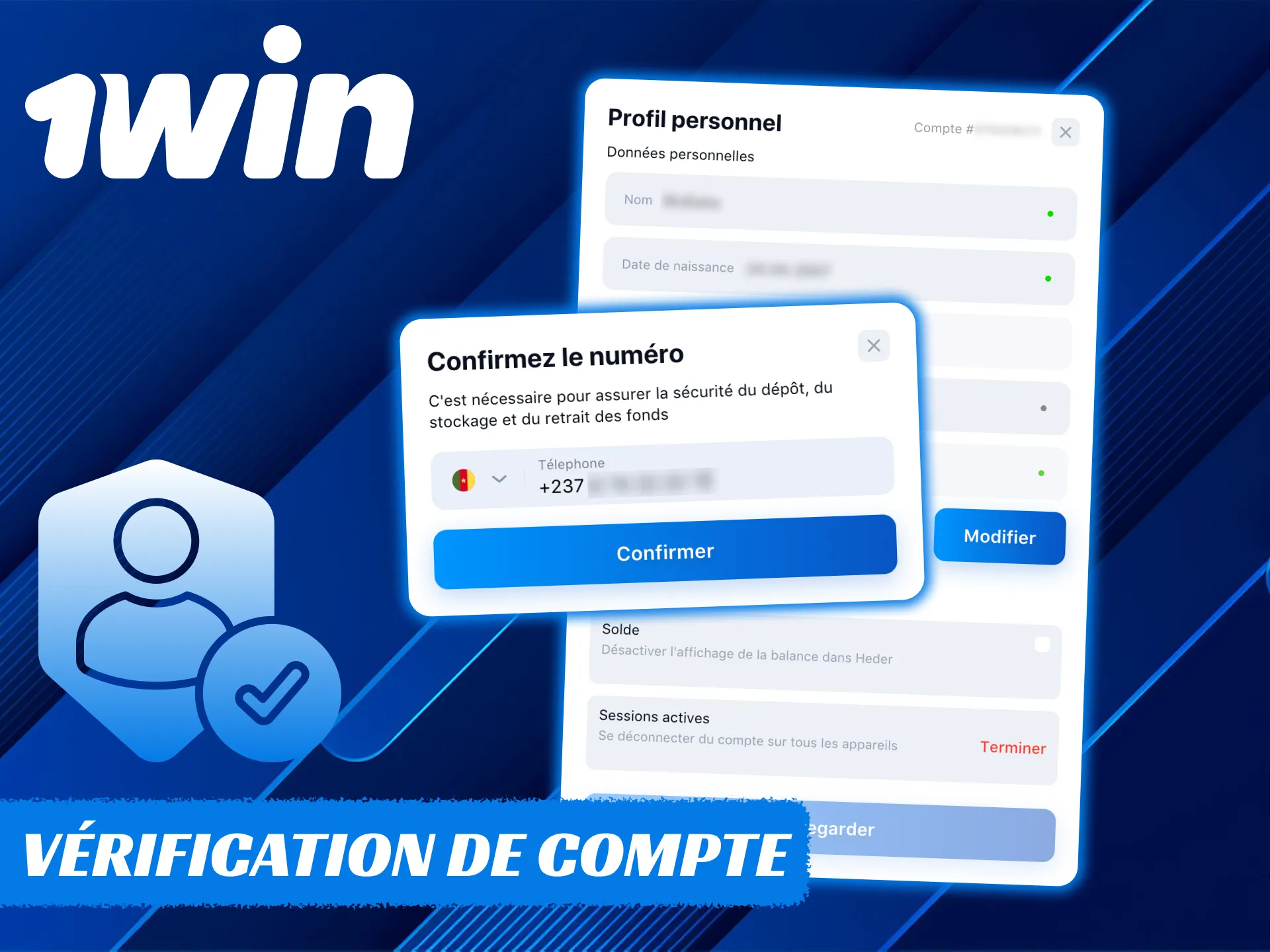 Le bookmaker 1Win demande une vérification de compte.