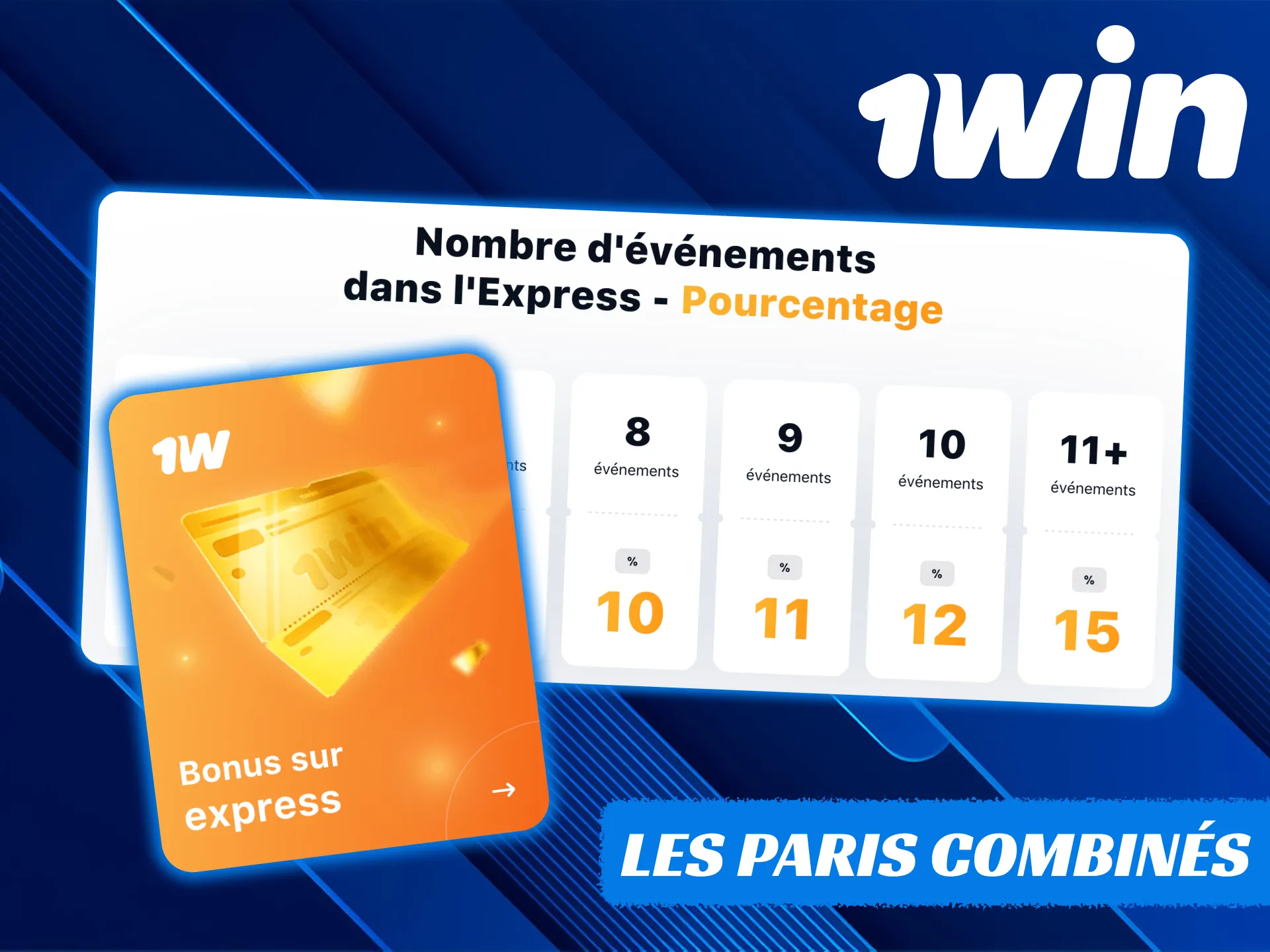 Utilisez le bonus pour les paris combinés sur les sports 1Win.
